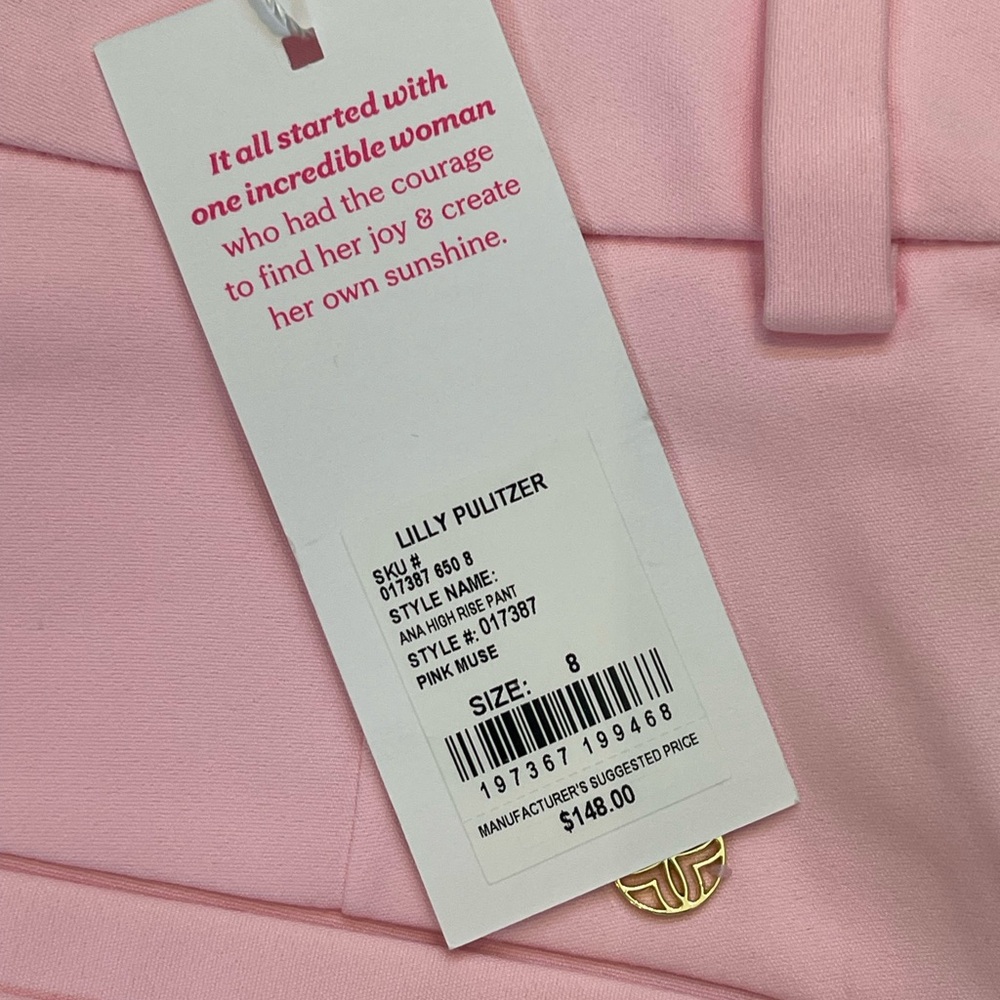 Lilly Pulitzer Ana High Rise Pant - NWT - Size 8 - Picture 4 of 5